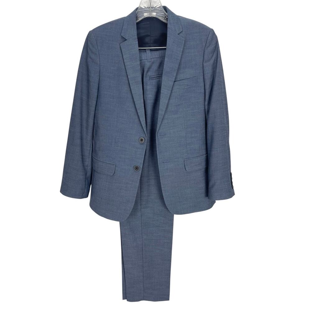 CALVIN KLEIN Boys 2-PIECE SUIT Blue LINED Size 12